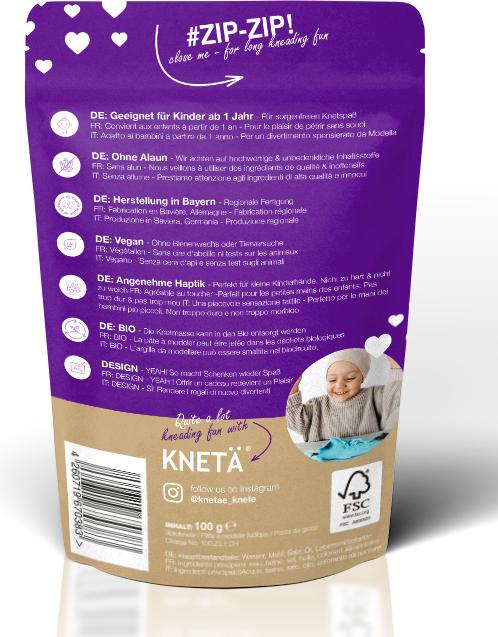 Produktbild Knetä Bag Lila 100g