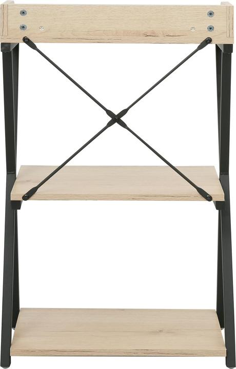 Produktbild HTI-Living Regal Cedrik mit 3 Regalfächern Artisaneiche-Schwarz (49.60 x 29 x 79 cm)