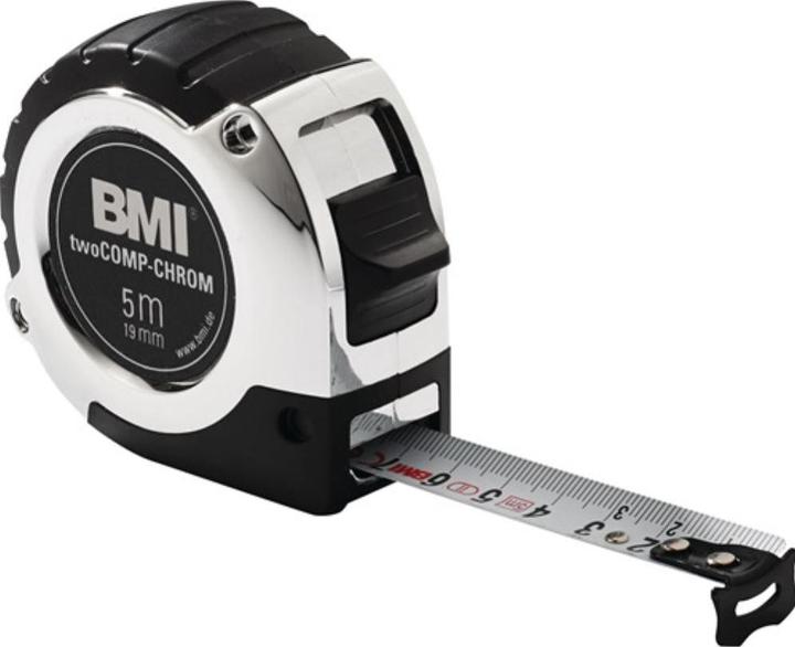 Image du produit BMI Mètre enrouleur twoCOMP Chrome 2m (2 m)