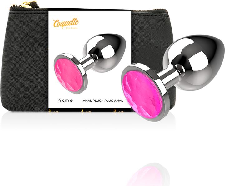 Produktbild Coquette Chic Desire Analplug Metall Pink Farbe Gr?Sse L 4 X 9cm