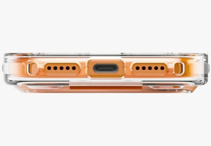 Actual product image Uniq Heldro Air Case for iPhone 17 Pro Max Magclick Charging Orange (Apple iPhone 17 Pro Max)