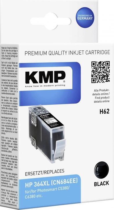 Produktbild KMP H62 Tintenpatrone komp. m. HP CN 684 EE No. 364 XL (BK)