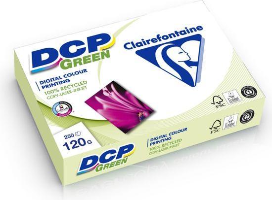 Produktbild Clairefontaine Genbrugspapir til farveprint DCP Green, A4, 120 g, pakke a 250 ark (A4, 250 Blätter, 120 g/m²)