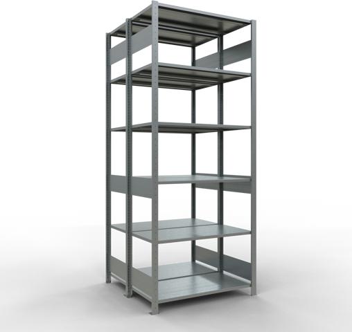 Actual product image Schulte Lagertechnik Double basic shelf MULTIplus150