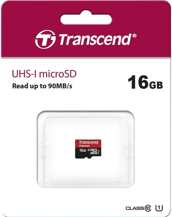 Image du produit Transcend 16 GO MICROSDHC CLASSE 10 UHS-I (16 Go, microSDHC, U1, UHS-I)