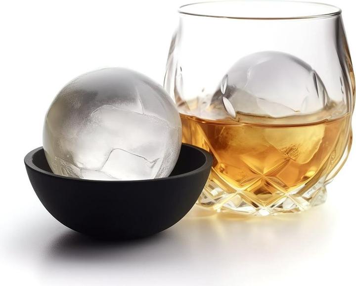 Actual product image Metamorph Kugel Eiswürfel Silikonform für Eiswürfel 4-fach
