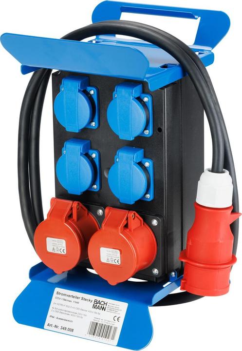 Actual product image Bachmann Power distribution unit (6x, CEE 16/5, CEE 32/5, CEE 7/3)