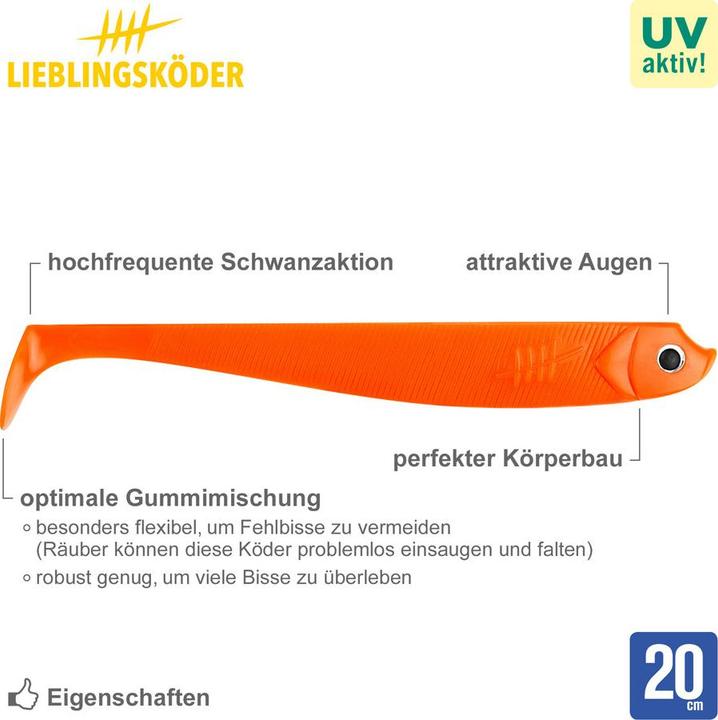 Immagine prodotto Lieblingsköder Carota (magnete di merluzzo) (10 cm)