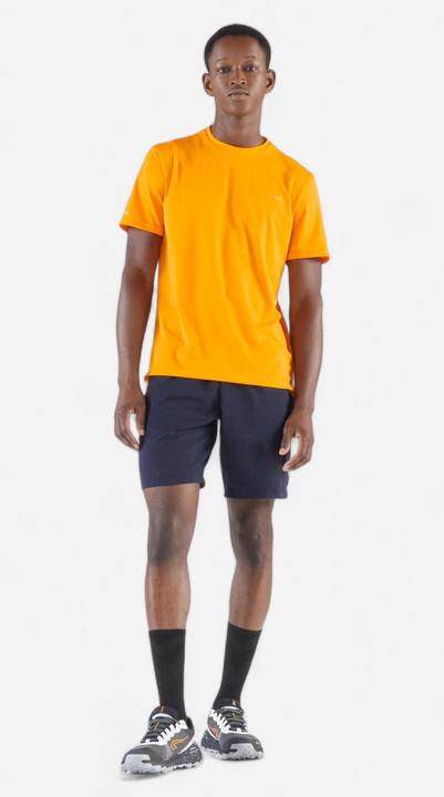 Actual product image Kiprun Men's Breathable Running T-shirt-Dry 500-Orange (M)