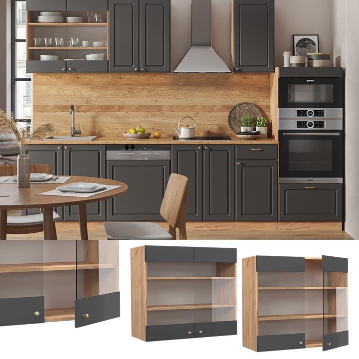 Produktbild Vicco Küchenglasschrank Fame-Line (80 x 34.10 x 72 cm)