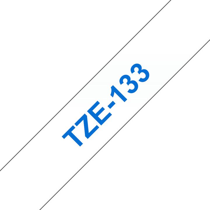Produktbild Brother Tze-133 (1.20 cm, Transparent, Blau)