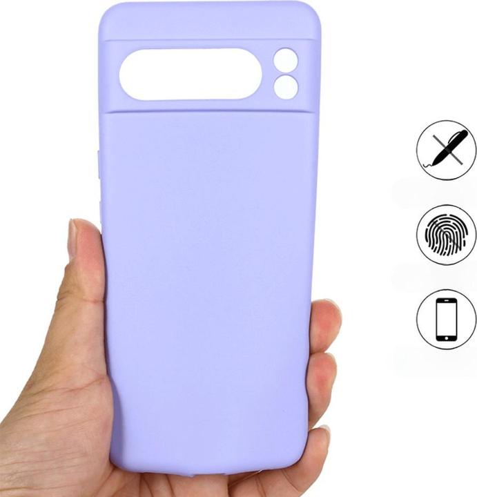 Actual product image Cover-Discount Google Pixel 8 Pro - Silicone rubber case purple (Google Pixel 8 Pro)