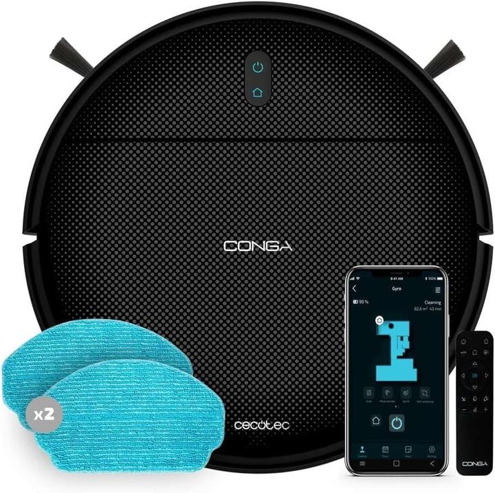 Image du produit Cecotec Conga 999 Origin X-Treme robot aspirateur (2000 Pa, Torchon d'essuyage)