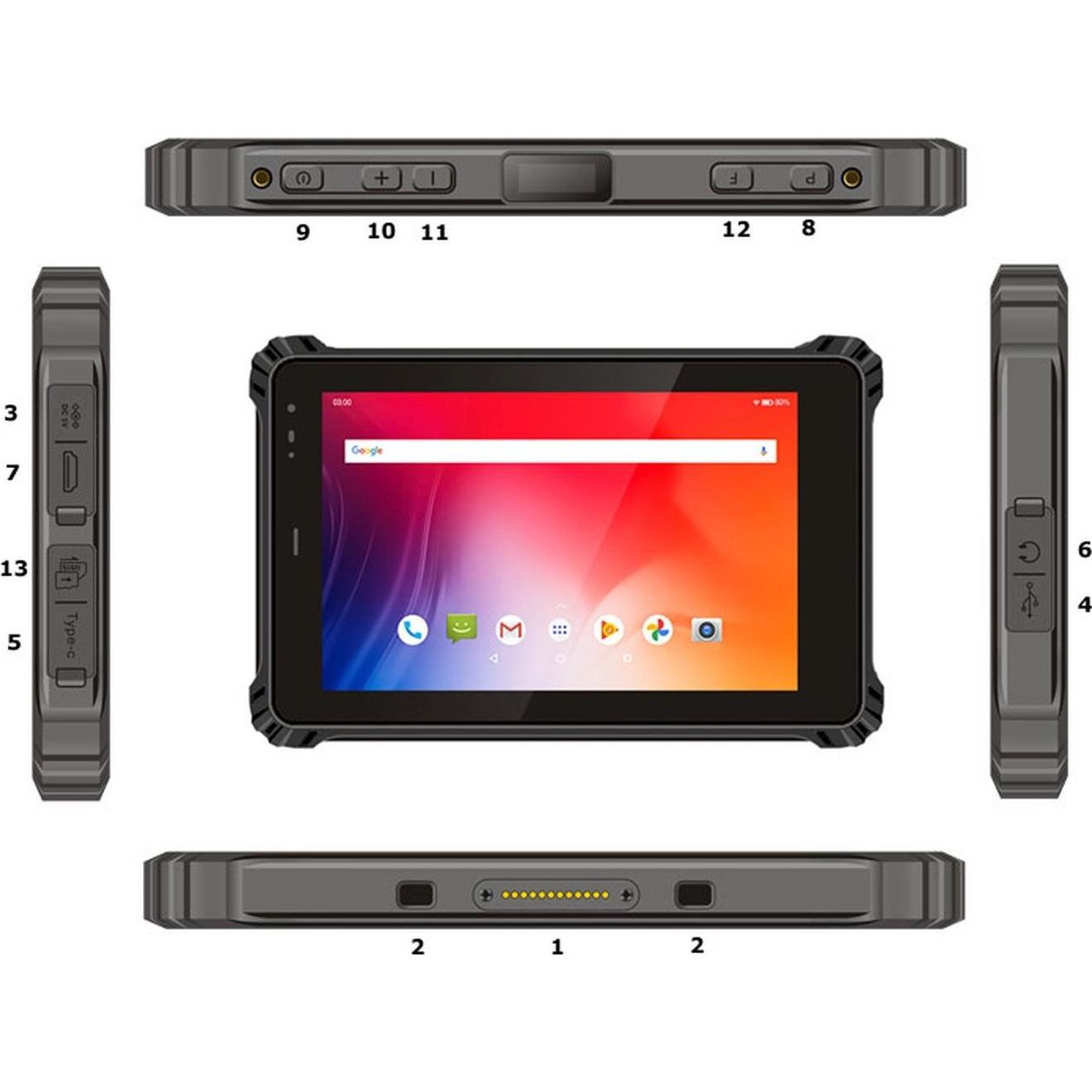 Thumbnail - Allnet Rugged Outdoor Tablet, Windows, 2D Scanner, NFC, LTE, X-trail-100-Intel (10", 128 GB, Windows 2D Scanner), Tablet