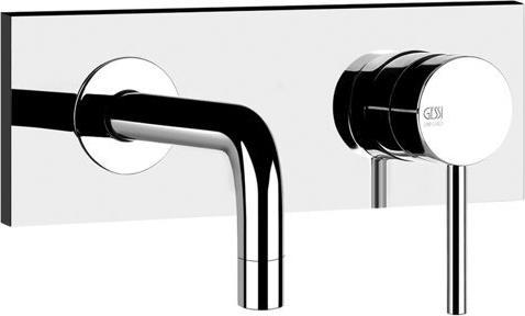 Image du produit Gessi Emporio Via Tortona ensemble prêt à poser, mélangeur monocommande de lavabo, bec fixe (touj