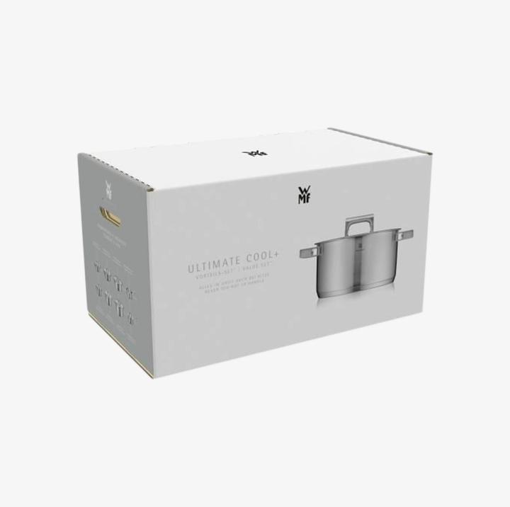 Image du produit WMF Ultimate Cool+ Cocotte avec couvercle, 20 cm (20 cm, Casserole, Acier inoxydable)