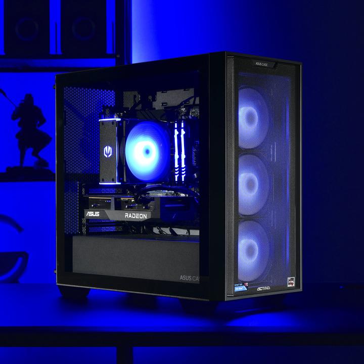 Produktbild Actina 5901443335832 PC Mini Tower AMD Ryzen??? 5 5600 DDR4-SDRAM SSD AMD Radeon RX 7600 Black (1000 GB, 16 GB, AMD Ryzen 5 5600, Radeon RX 7600)