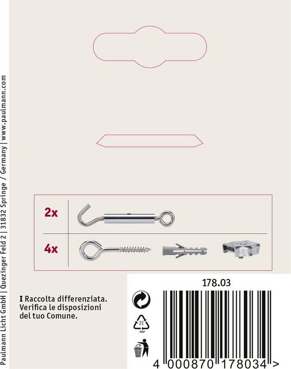 Actual product image Paulmann Clamping mounting set