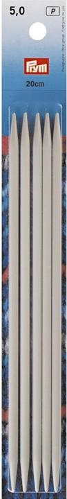 Prym Stocking knitting needles, grey 5.00 mm, 20 cm