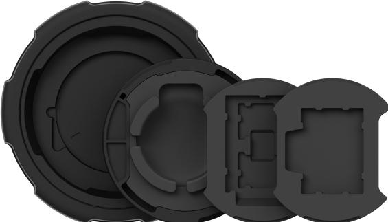 Produktbild PolarPro Objektivdeckel Defender Pro (70-80 mm Durchmesser) - Schwarz