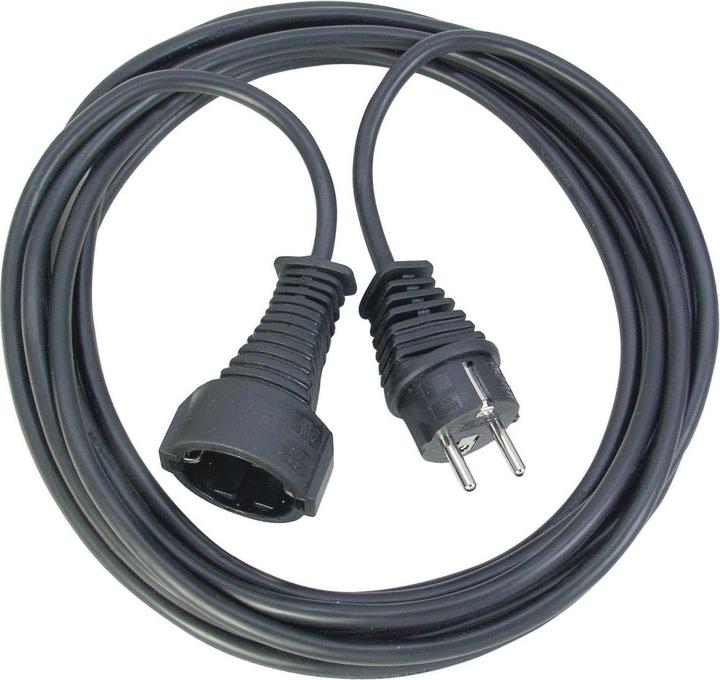 Actual product image Brennenstuhl Quality plastic extension cable 2m black (2 m, CEE 7/3)