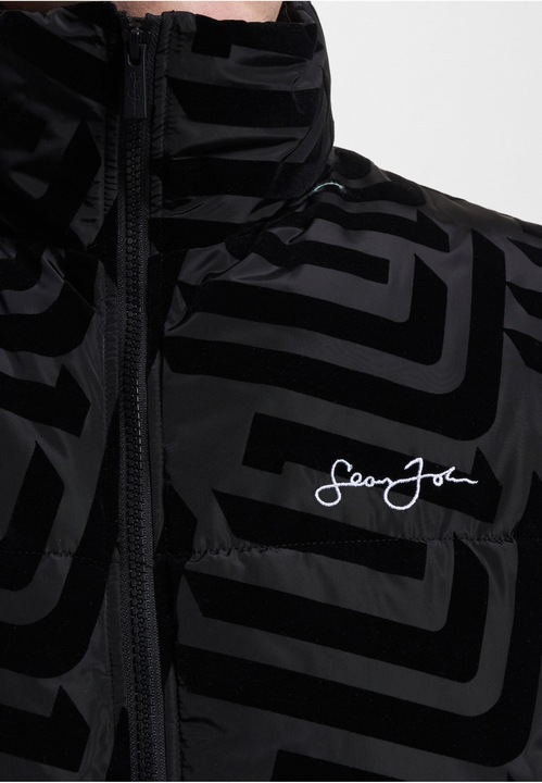 Produktbild Sean John JM233-016-1 SJ Script Logo Geometric Aop Puffer Jacket - 119217 (L)