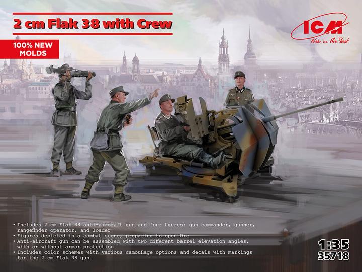 Produktbild ICM Flak 38 with Crew