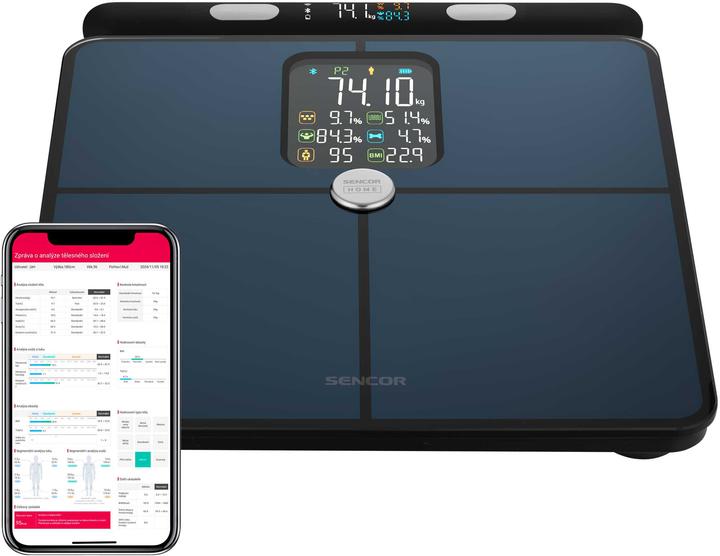 Sencor - Personal scale SBS 9102BK