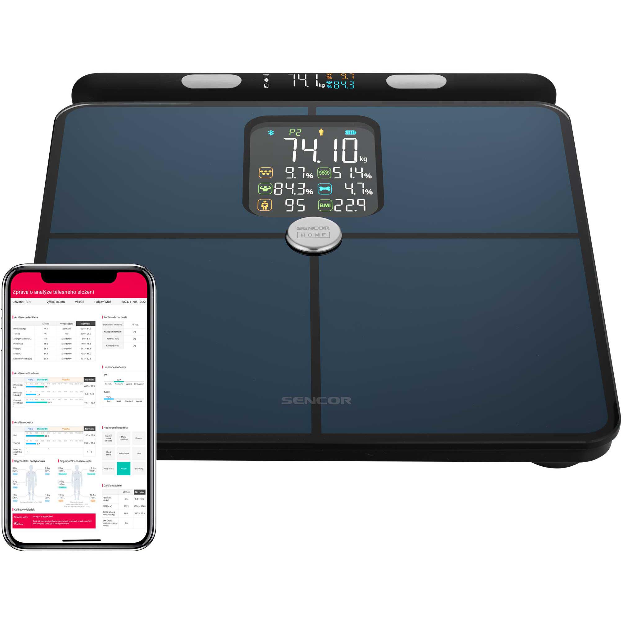 Sencor - Personal scale SBS 9102BK (59202057)