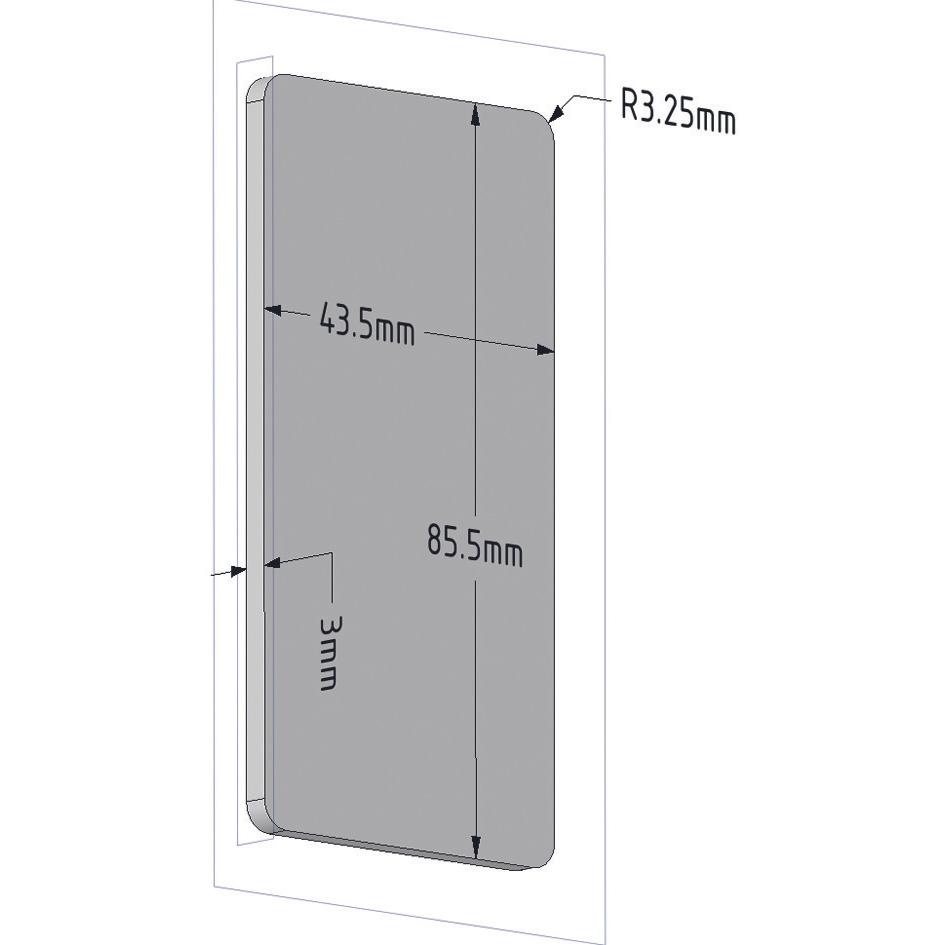 Noha, Türschloss + Schliesszylinder, Abdeckplatten Coverplate