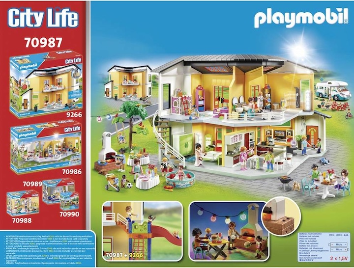 Produktbild Playmobil Poolparty mit Rutsche (70987, Playmobil City Life)