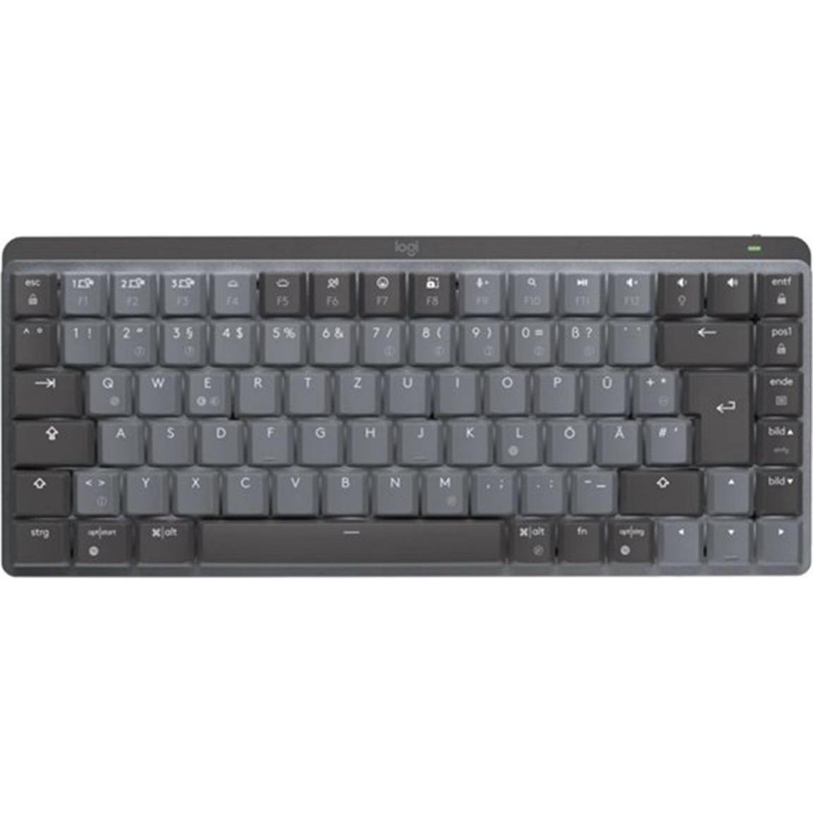Logitech MX Mechanical Mini (Germania, Senza fili), Tastiera, Grigio