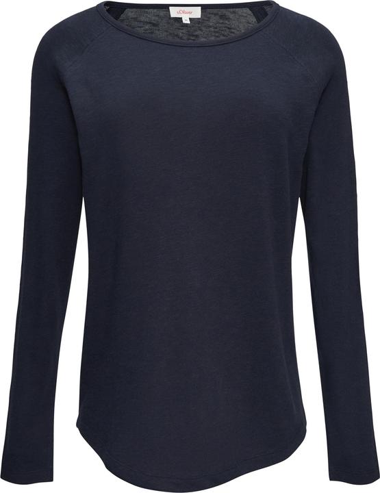 Produktbild S.Oliver T-Shirt Langarmshirt mit Flammgarnstruktur und Raglanärmeln (34)