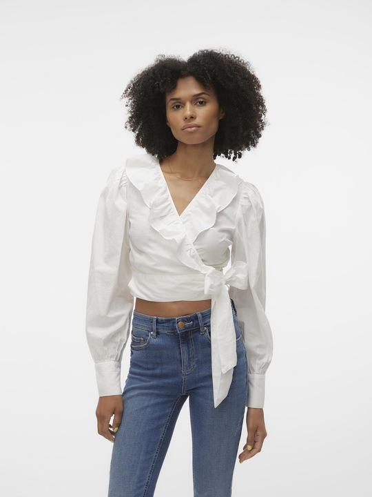 Image du produit Vero Moda Vmnoajane Ls Cropped Wrap Top Top (S)