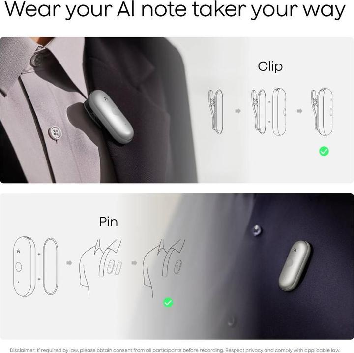 Produktbild Plaud NotePin S (64 GB)