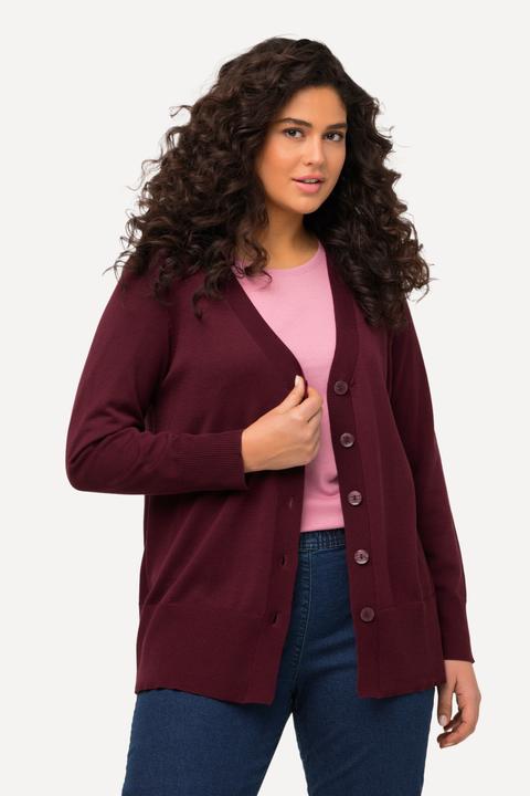 Actual product image Ulla Popken Classic Button Cardigan Sweater (50, 52)