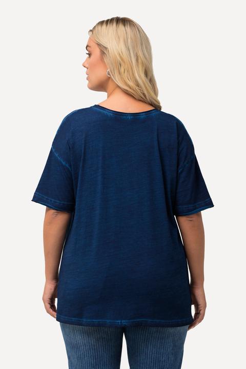 Produktbild Ulla Popken T-Shirt, oversized, Rüschen-Brusttasche, Halbarm (46, 48)
