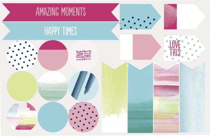 Image du produit Hama Kit créatif, Créez votre propre album avec des accessoires multiples, idée cadeau photo DIY (18 x 18 cm)