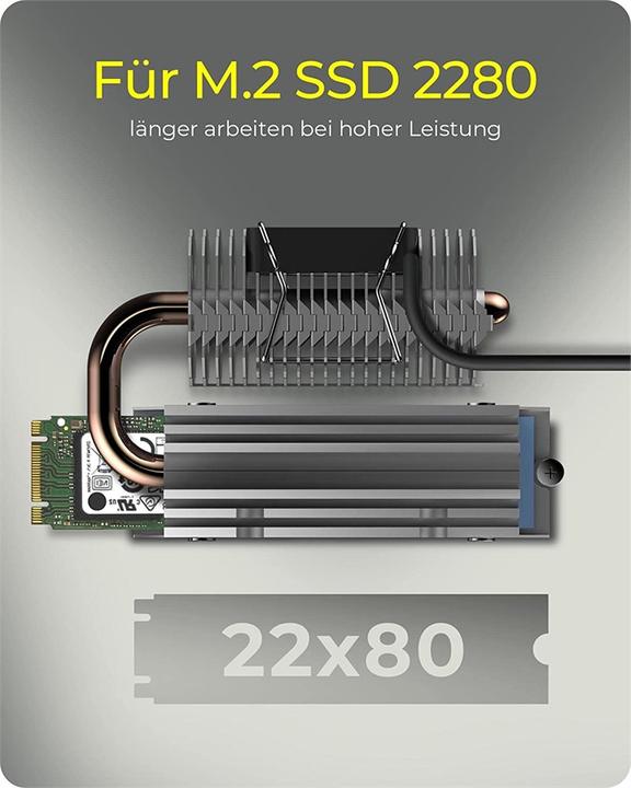Actual product image Icy Box Kühlkörper IcyBox SSD M.2 schwengbar