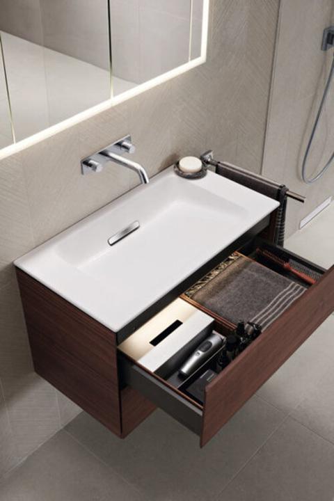 Actual product image Geberit One furniture washbasin 500395, without tap hole, with overflow, 900x400mm (400 mm, 900 mm)