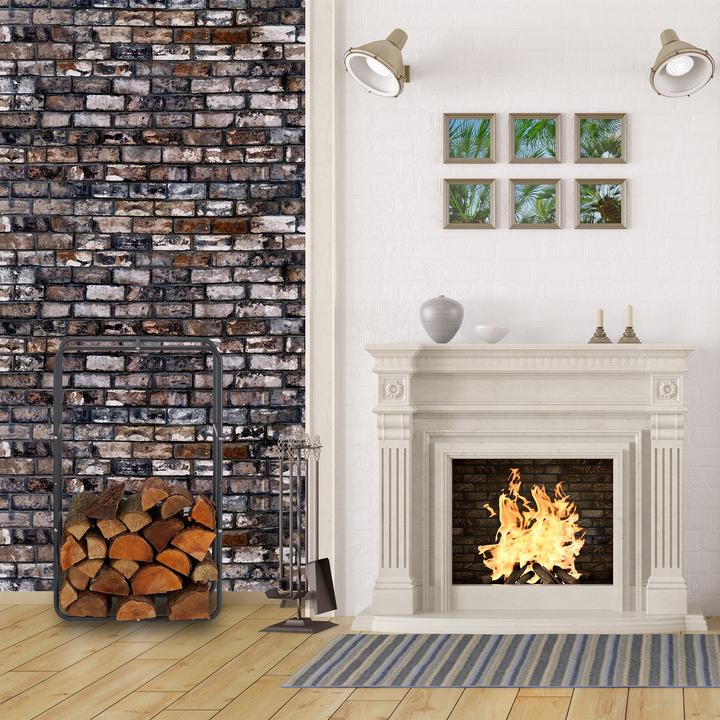 Image du produit Relaxdays Porte-bûches de de cheminée