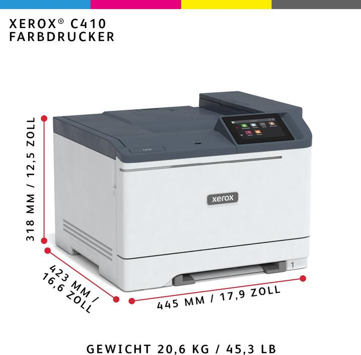 Actual product image Xerox C410 A4 40ppm Duplex Printer PS3 P (Laser, Colour)