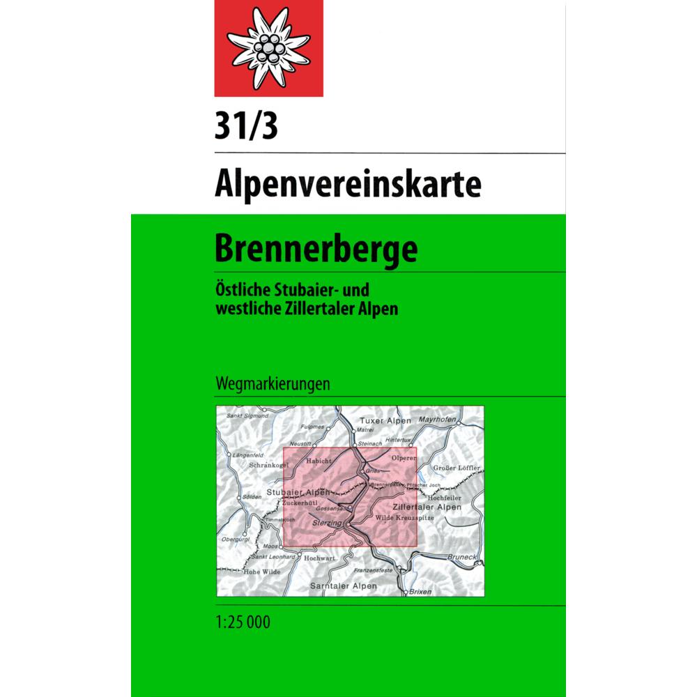 Brennerberge 50000, Landkarte