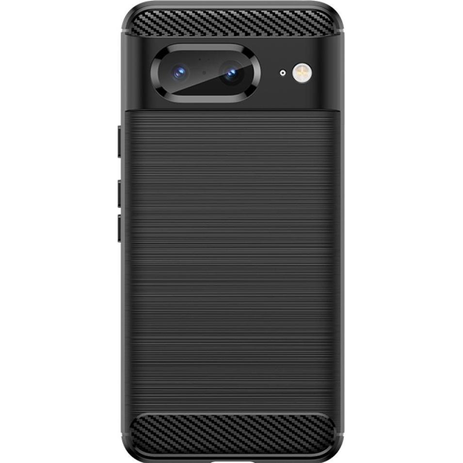 Thumbnail - Screenguard Carbon Brushed Case (Google Pixel 8), Smartphone Hülle, Schwarz