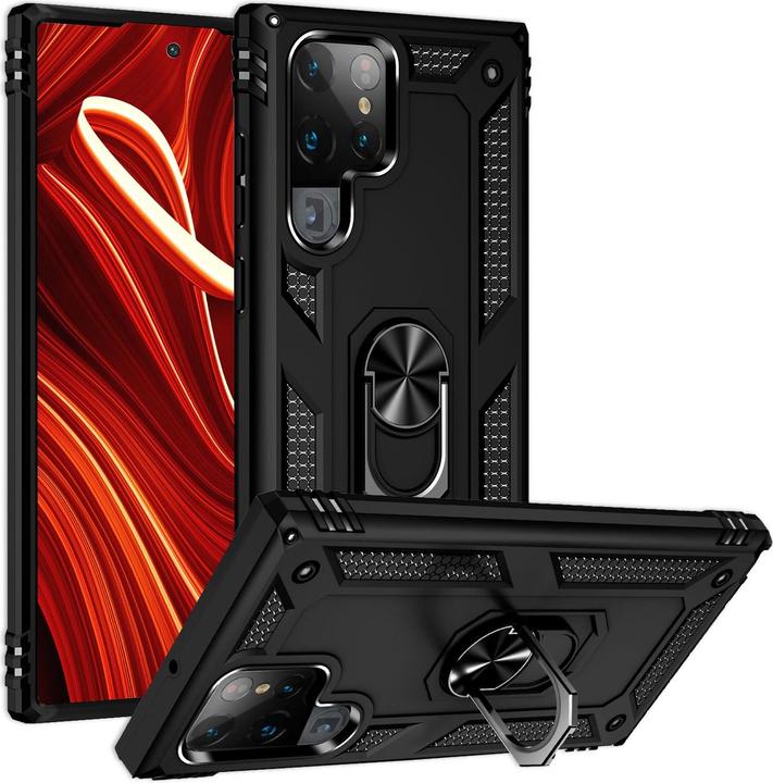 Actual product image Nalia Shockproof Military Style Ring Cover (Samsung Galaxy S24 Ultra)