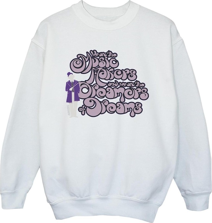 Produktbild Willy Wonka & the Chocolate Factory Dreamers Text Sweatshirt Mädchen (140, 146)