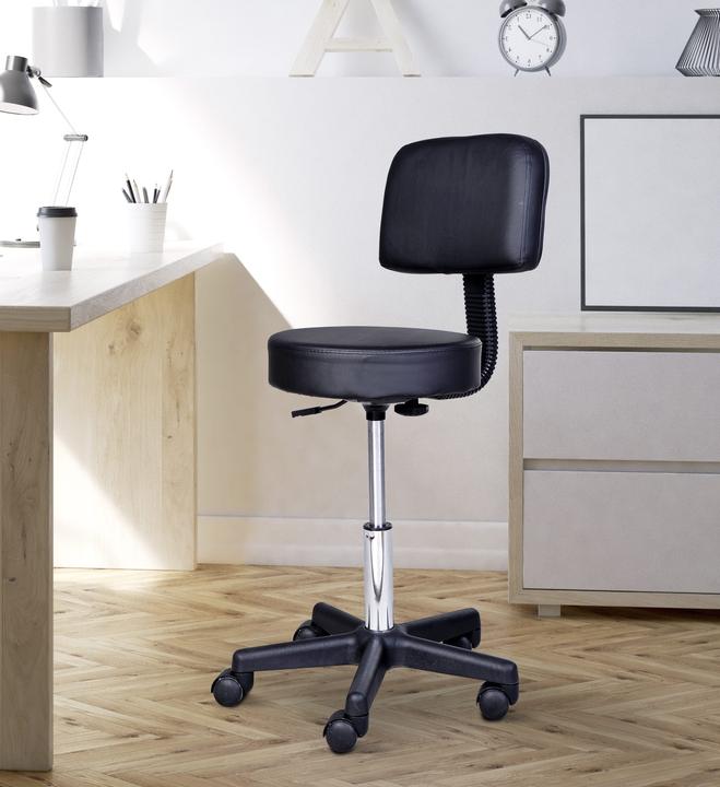 Image du produit Homcom Tabouret à roulettes