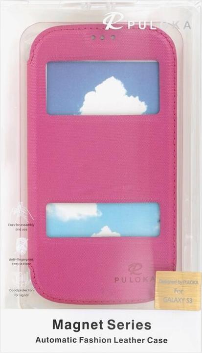 Productafbeelding Puloka Flip hoesje voor Samsung Galaxy S3 roze (Samsung Galaxy S III)