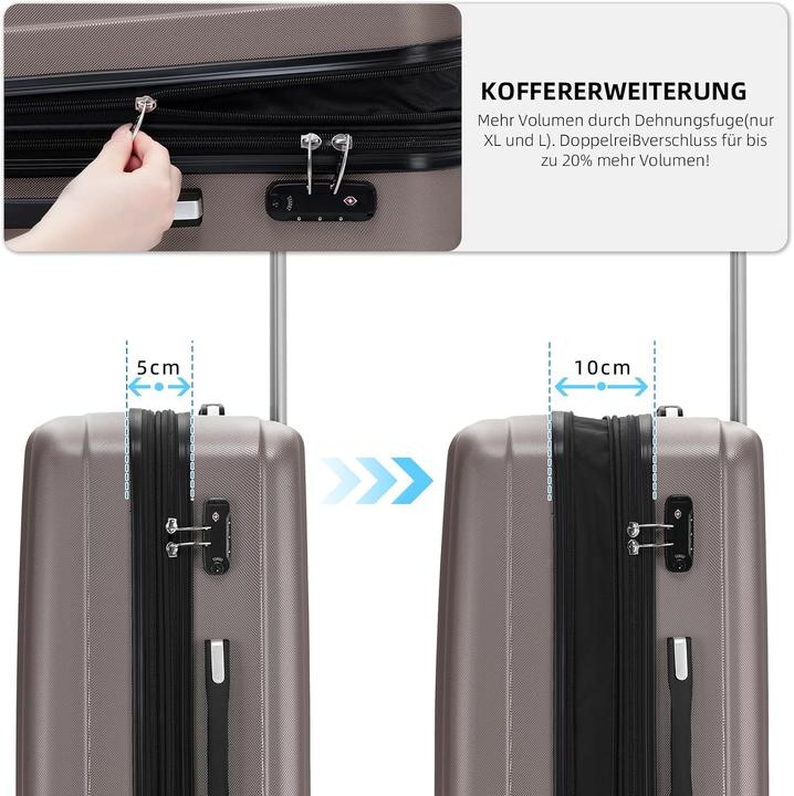 Immagine prodotto Beibye Hartschalenkoffer (77 l)