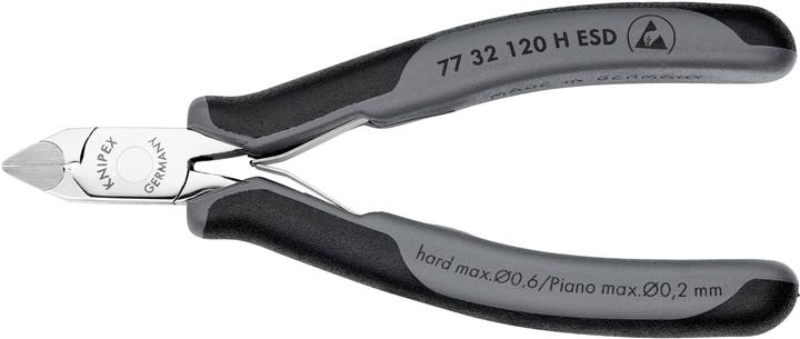 Produktbild Knipex Elektronik-Seitenschneider mit eingesetzter Hartmetallschneide ESD (120 mm)